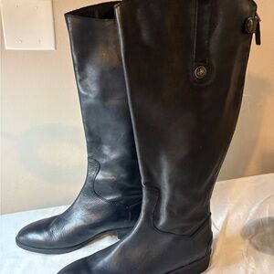 Sam Edelman Black Leather Boots  Athletic Fit